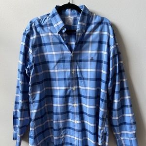 Brooks Brothers Regent Blue Button Down Shirt - Large